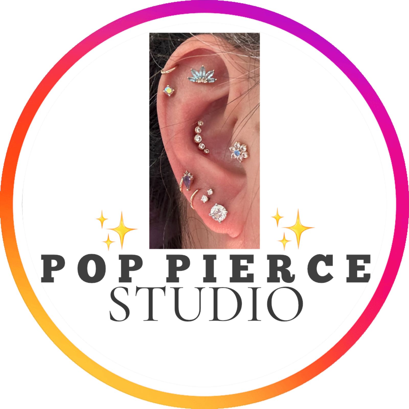 Pop Pierce Studio Logo